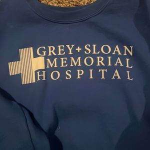 Grey + Sloan Memorial Hospital blue crewneck